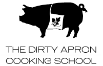 The Dirty Apron Cooking School logo