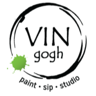 Vin Gogh Paint & Sip Studio logo
